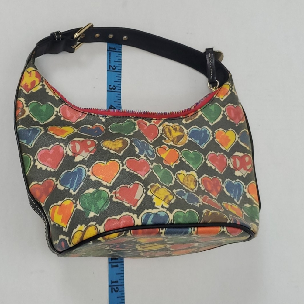 Dooney Bourke shoulder purse bag multicolor bucket zipper - Picture 10 of 10